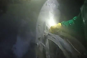 马鞍山消防水池堵漏现场